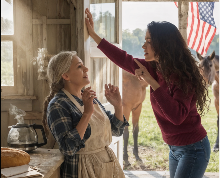 Alors que ma fille me plaquait contre le mur de ma propre cuisine en disant : « Tu vas aller en maison de retraite. Ou tu peux dormir avec les chevaux, dans le paddock. Choisis », je n’ai pas pleuré.