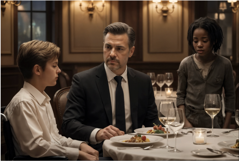 Nourris-moi et je guérirai ton fils », dit la fillette à voix basse, debout à côté de la table du restaurant…