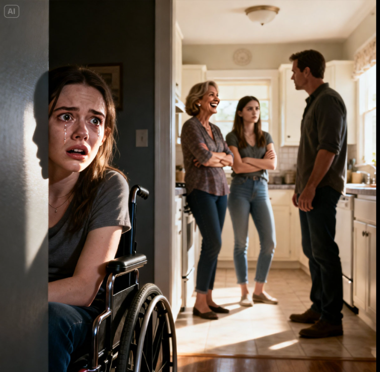 “He estado en silla de ruedas desde un accidente en mi infancia. Un día, al volver del trabajo temprano, escuché a mis padres y a mi hermana mayor hablando. Mi madre se rio y dijo: —Todavía no se ha dado cuenta, así que estamos a salvo. Mi hermana se burló: —Si supiera la verdad sobre el accidente, estaríamos en graves problemas. Porque… En ese momento, me quedé sin palabras. Y lo que hice a continuación los dejó en shock a todos.”