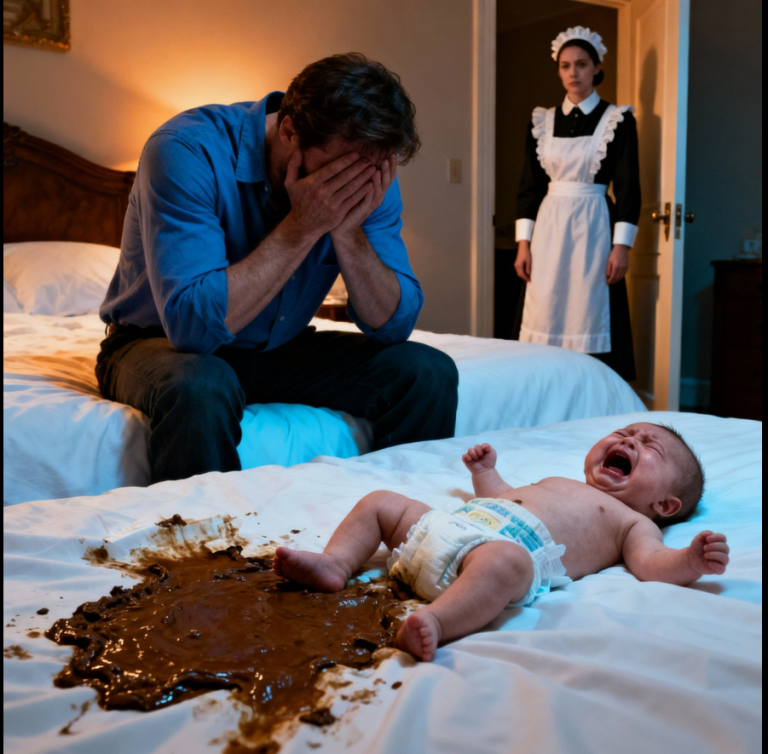 La pobre niñera subió las escaleras para averiguar por qué el bebé lloraba tanto y quedó horrorizada ante lo que vio.