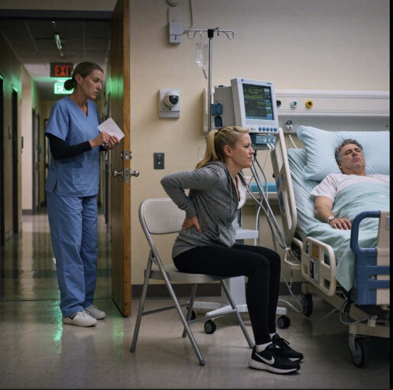 À l'hôpital, alors que mon mari s'était cassé un os, une infirmière m'a glissé un mot : « … Regarde la caméra
