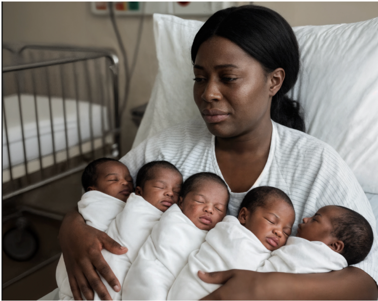 Juste après la naissance des cinq bébés, le père a murmuré : « Ce ne sont pas les miens », puis il a quitté la pièce. La mère est restée calme et a juré de les élever seule. Mais trente ans plus tard, lorsque la vérité a enfin éclaté au grand jour… tout a changé.