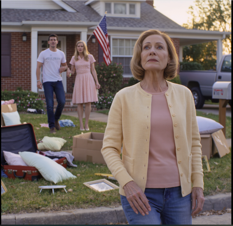 Je me suis réveillée après six mois de coma. Mon fils m'a dit : « Maman, j'ai déjà donné ta maison à la famille de ma femme. On pensait vraiment que tu allais mourir. » Sa femme a ajouté : « Trouve-toi un autre endroit où vivre. » Je suis partie sans un mot. Trois heures plus tard, ils sont revenus et ont constaté que les serrures avaient été changées et que toutes leurs affaires étaient entassées sur la pelouse, comme si quelqu'un avait effacé leur nom de ma vie en un après-midi.
