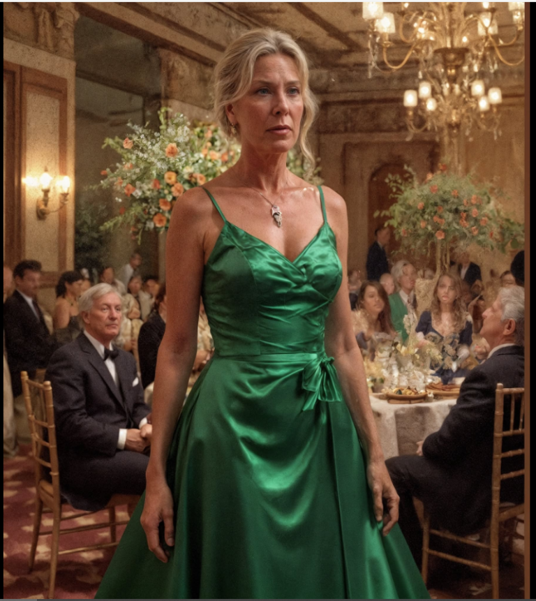 J’ai porté une robe de friperie à un mariage — les invités ont ri, mais la réaction de la mère du marié a stupéfié tout le monde.