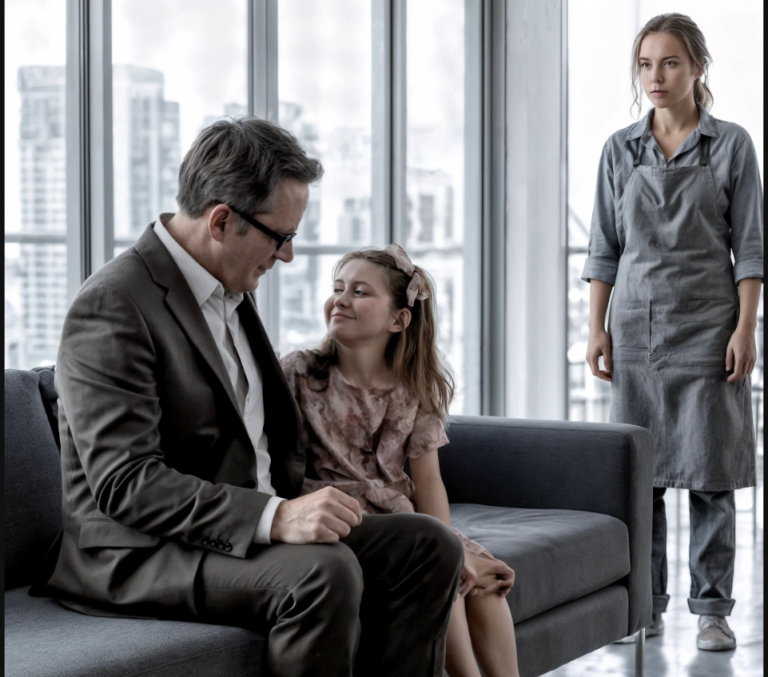 Il y a sept ans, le riche homme d’affaires aveugle dînait toujours seul… jusqu’au jour où la petite fille de la femme de ménage fit l’impossible.