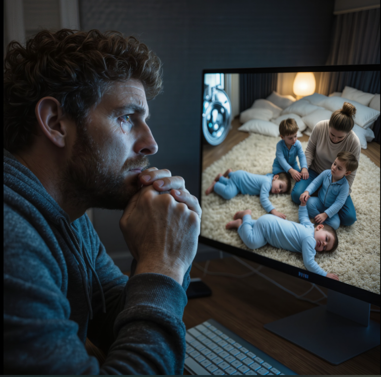 J'ai ouvert mon application de sécurité du Connecticut pour surprendre notre nouvelle aide-soignante en train de faire une gaffe — la douzième après des mois d'escroqueries — puis je me suis figée en voyant trois fauteuils roulants vides dans mon salon et mes triplés en bas âge « qui ne marcheront jamais » debout, tremblants, faisant de vrais pas vers ses bras ouverts, juste devant la caméra, là où je ne pouvais pas l'expliquer, et mon cœur, si bien protégé, a fini par craquer.