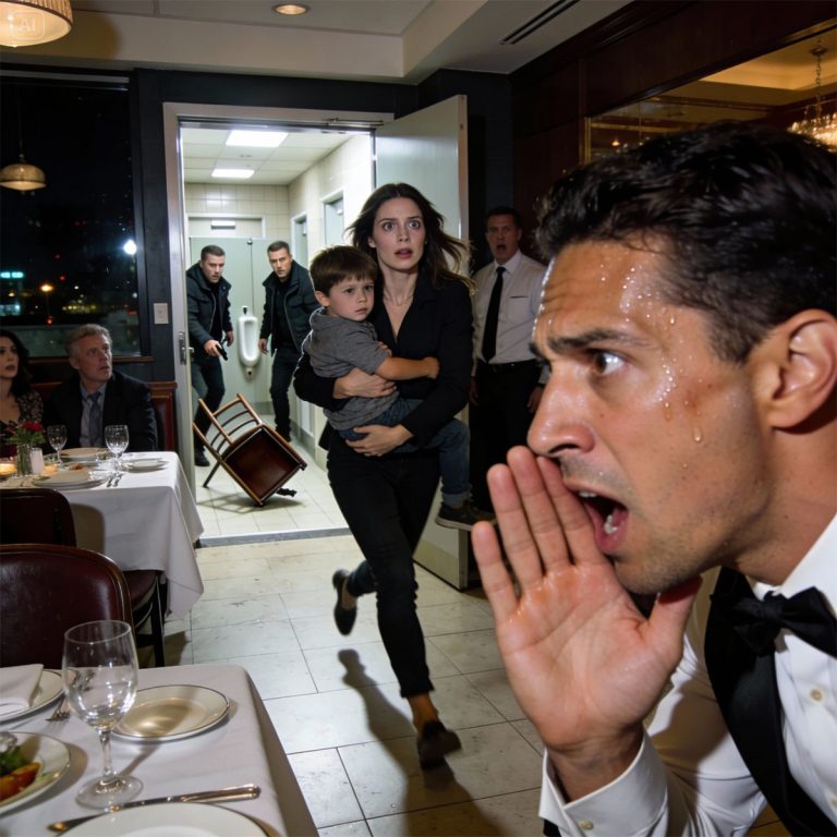 “Mi esposo, mi hijo de cinco años y yo fuimos a un restaurante elegante. Cuando mi esposo fue al baño, el camarero susurró con voz temblorosa: ‘¡Corra ahora, señora!’. Se me heló la sangre. Mi hijo y yo salimos corriendo del restaurante inmediatamente… Y lo que sucedió después fue…”