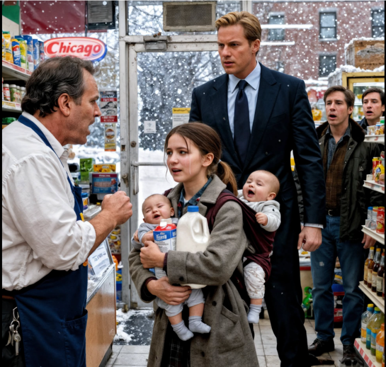 Une petite fille a été chassée d’un magasin pour avoir volé une brique de lait destinée à ses deux petits frères — soudain, un millionnaire a assisté à la scène et est intervenu…