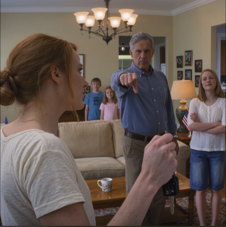 Mon père m'a mis à la porte et a exigé que je « me mette à genoux et que je présente mes excuses » à ma sœur et à ses deux enfants, puis les a qualifiés de « véritable fierté de la famille » — je n'ai dit que deux mots, « OK alors », j'ai disparu le lendemain matin, et 15 minutes plus tard, toute la maison a commencé à paniquer parce que quelque chose s'était soudainement « éteint ».