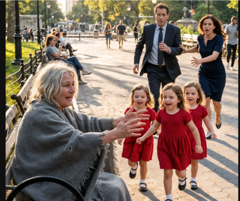 Les triplées du millionnaire étaient aveugles… jusqu’au jour où une vieille mendiante a tout changé.