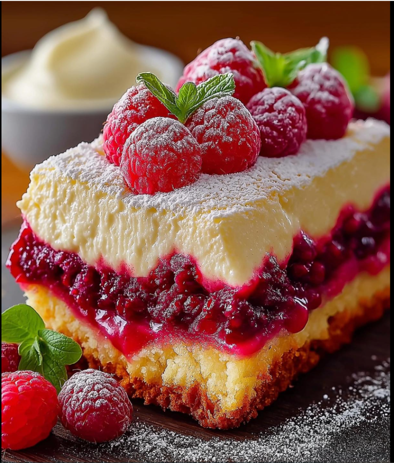 : Raspberry Layer Cake with Mascarpone Cream