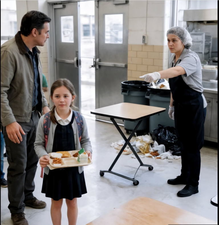 On a dit à ma fille de manger à côté des poubelles à l’école — ce que j’ai fait ensuite a cloué toute la salle sur place.