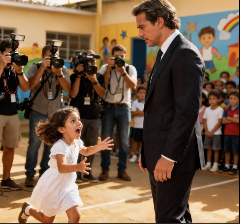 « Un millionnaire visite un orphelinat, et une petite fille le salue avec un mot qui fige tout le monde : “Papa !” »