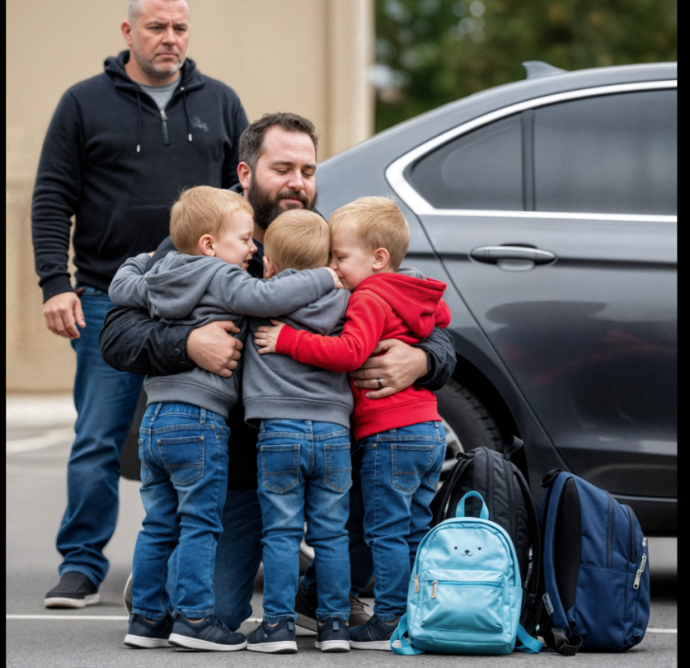 Ma sœur est morte en mettant au monde des triplés, et ce jour-là j’ai juré que je les élèverais comme les miens, en les protégeant de leur père, Mark, dont l’amour pour la bouteille avait déjà détruit bien des vies. Pendant cinq ans, je n’ai été que leur seul point d’ancrage, le seul papa qu’ils aient jamais connu. Je croyais que nous étions en sécurité. Je le pensais disparu pour de bon.