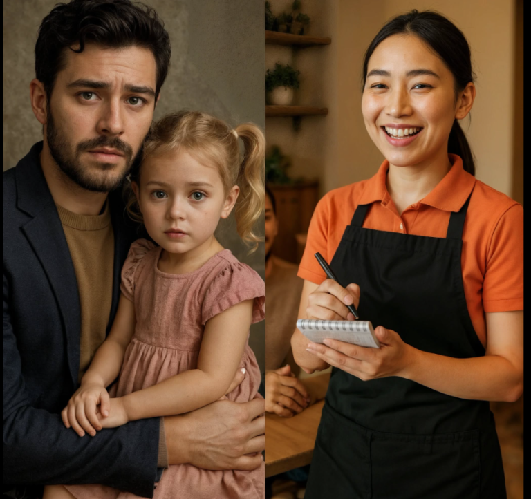 « Papa, cette serveuse ressemble à maman ! » — Le millionnaire se retourna et resta pétrifié… Sa femme était morte.