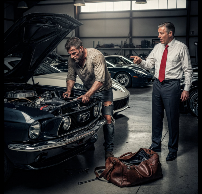 « Si tu peux réparer cette voiture, elle est à toi » — Un milliardaire provoque un sans-abri, et la fin le laisse sans voix…