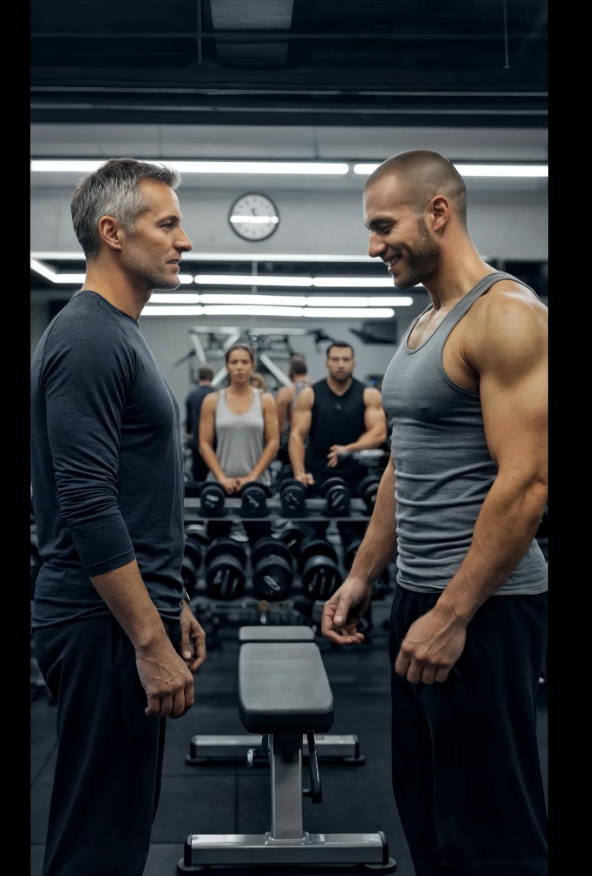 Au gymnase de ma femme, son entraîneur a esquissé un sourire narquois et a lancé : « Dégage avant que je t’humilie, vieil homme. » Je me suis contenté de nouer mes lacets avec calme et de sourire. Douze années passées dans les Forces spéciales m’avaient appris la patience.