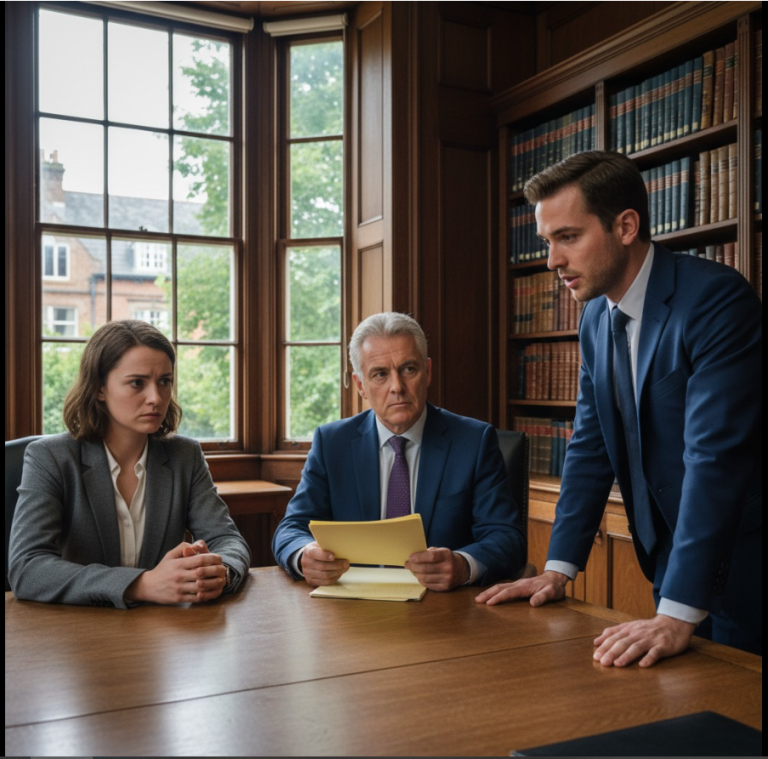 Cuando falleció mi suegro, mi esposo ocioso creyó que había heredado 75 millones de dólares… y de inmediato me desechó. Se rió, me empujó afuera y escupió: “Ahora no vales nada”. Pero durante la lectura del testamento, el abogado hizo una pausa, lo miró fijamente y preguntó: “¿De verdad lo leíste?” Su sonrisa desapareció en cuestión de segundos.