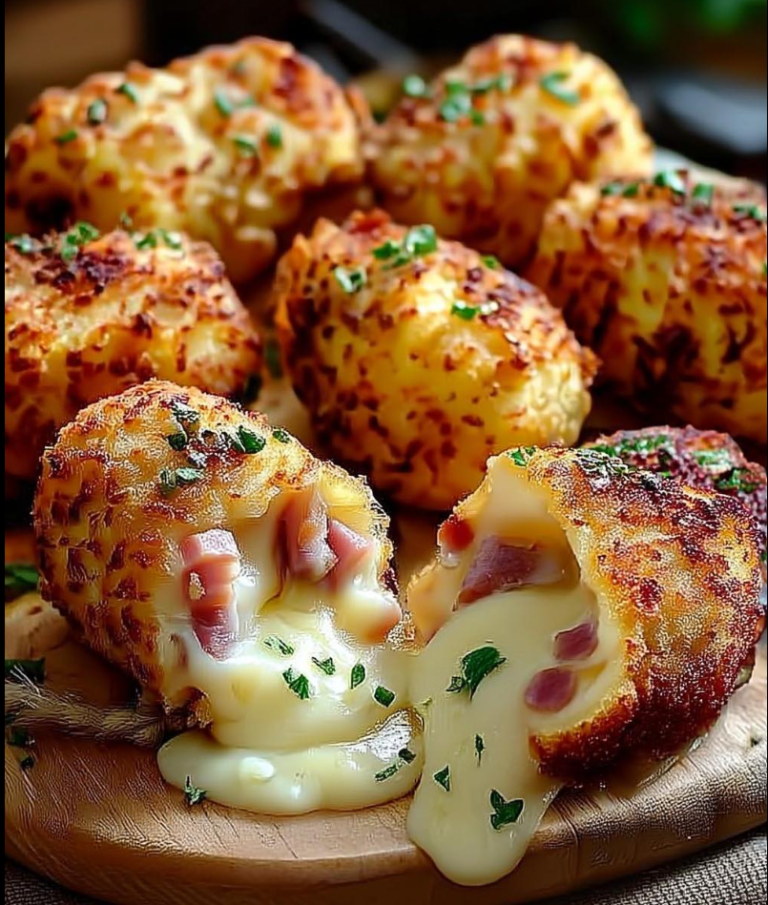 Crispy Ham and Cheese Potato Croquettes