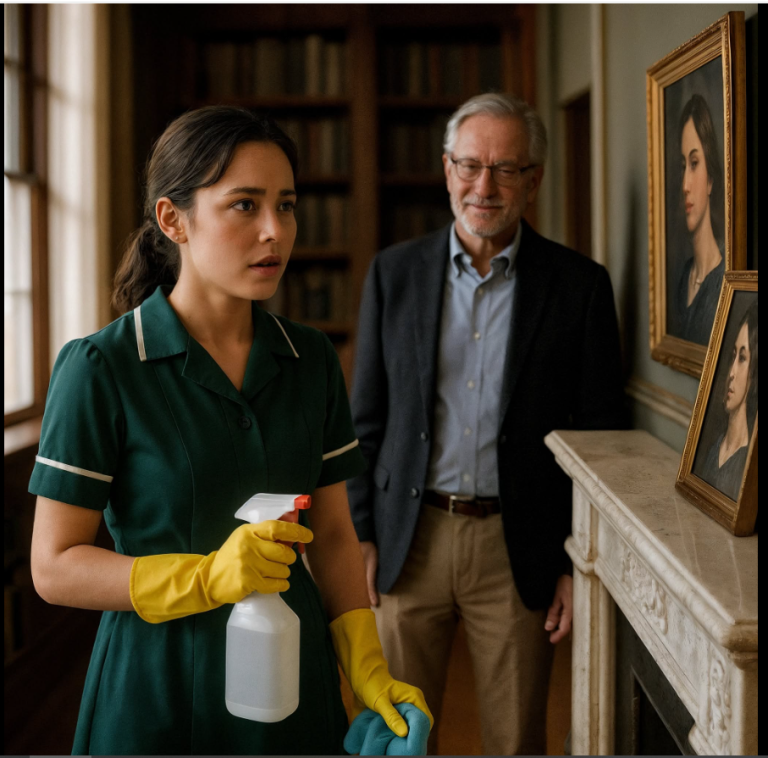 Elle devient femme de ménage et, dans la chambre de son patron, tombe sur la photo encadrée de sa mère