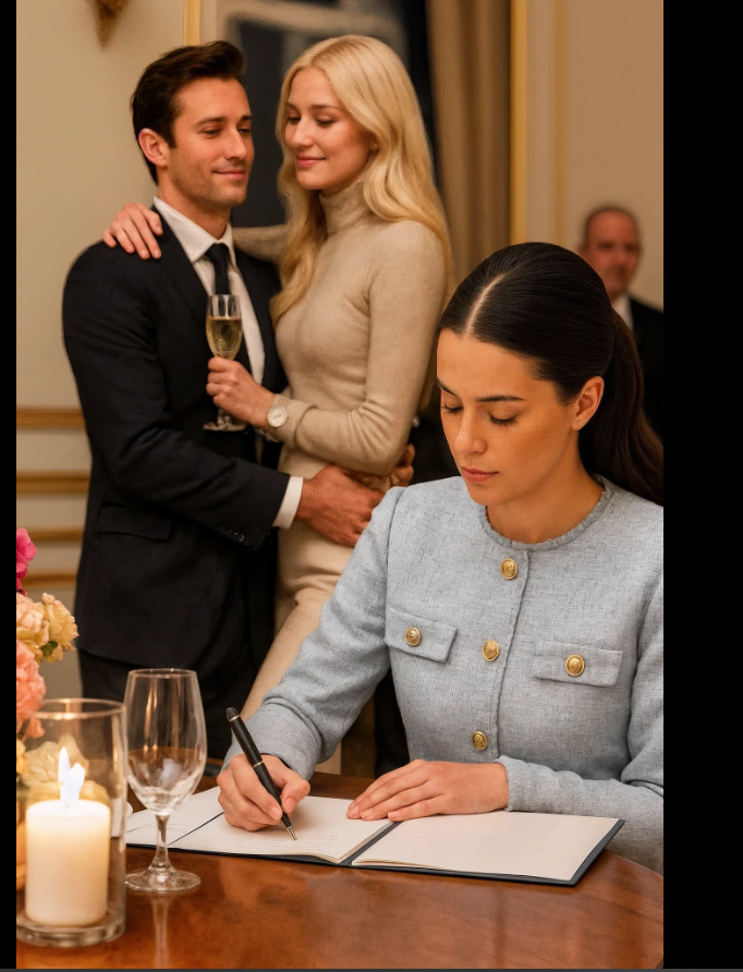 L’ex-mari parade avec sa nouvelle épouse — quelques minutes plus tard, son ex-femme signe un document qui le fait tout regretter.