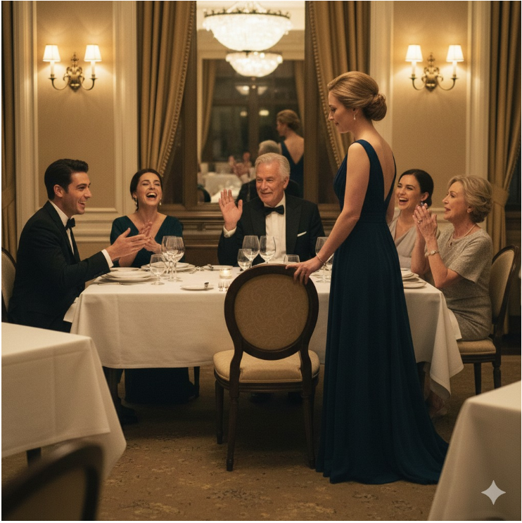 Au dîner organisé pour les 60 ans de ma belle-mère au restaurant The French Laundry, ma chaise manquait à l’appel. Mon mari a juste ricané : « Oh, il a dû se tromper dans le compte ! » Toute la famille a éclaté de rire…