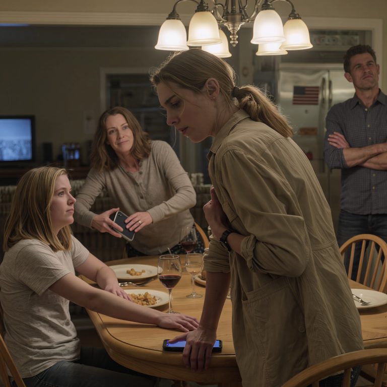 Ma petite sœur m’a poussée dans un coin de la table, un craquement sonore a retenti — ma mère m’a arraché le téléphone des mains : « Ce n’est qu’une côte cassée », a aboyé mon père, « quelle comédienne ! », comme si la fracture était une conséquence de ma personnalité. Ce soir-là, je suis sortie de la maison de mon enfance, un bras encore à l’extérieur de ma manche. Et ce que j’ai fait ensuite… n’avait pas besoin d’être bruyant.