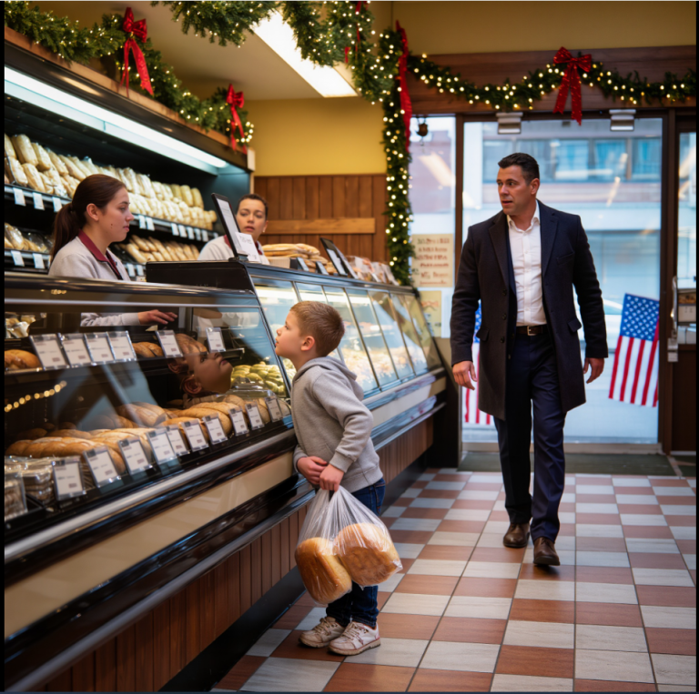 « Maman n’a pas mangé… Auriez-vous du pain à partager ? » demanda doucement le petit garçon au comptoir, sans se rendre compte que l’homme qui venait d’entrer derrière eux était un PDG, père célibataire, qui savait exactement ce que c’était que la faim.