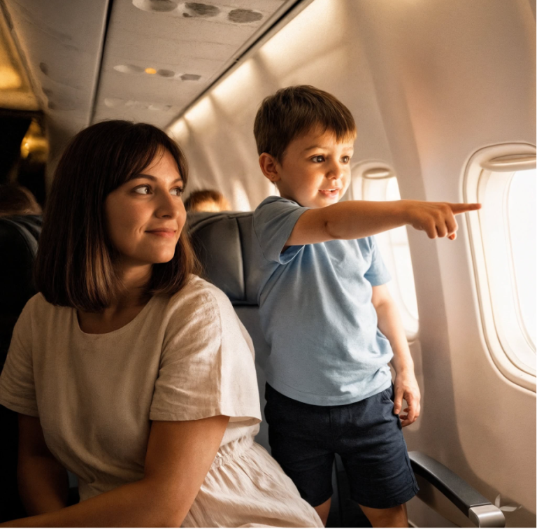 Quatre ans après la mort de son mari, son fils a montré du doigt un homme dans l’avion — « Maman, c’est papa… » Ce qui s’est passé ensuite l’a bouleversée au plus profond d’elle.