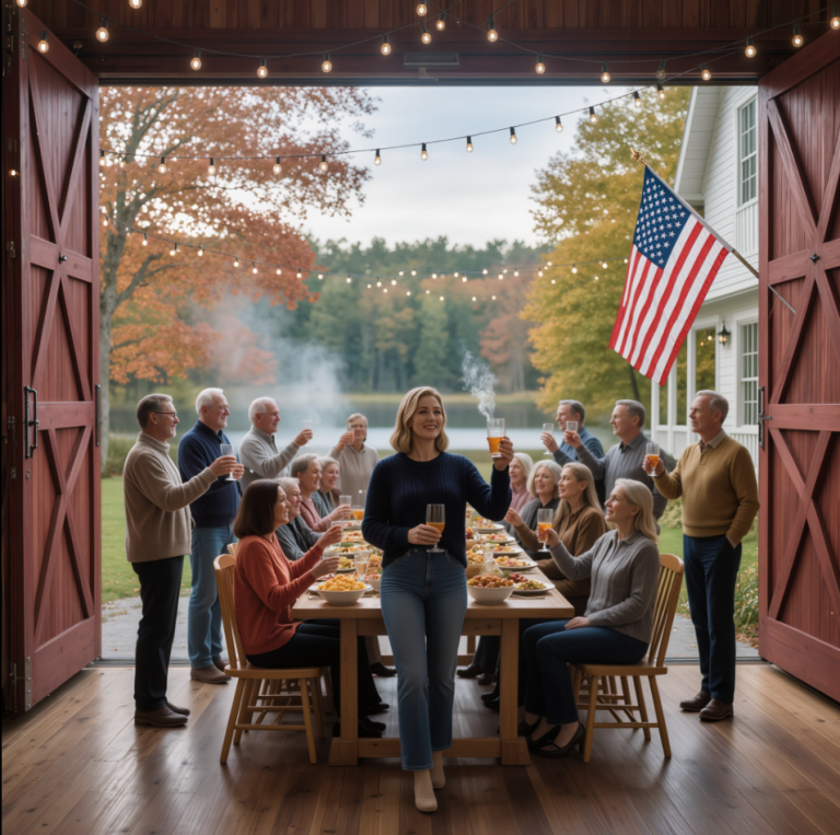 Ma famille m'a exclu du repas de Thanksgiving, alors j'en ai organisé un moi-même dans ma propriété de 12 hectares au Vermont. Quand sa famille