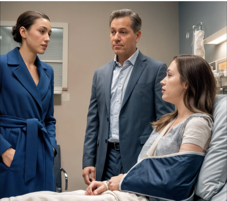 Après avoir hérité de 100 millions de dollars, je suis rentrée en courant à la maison pour partager la nouvelle avec mon mari. Mais un accident soudain m’a envoyée à l’hôpital, et il n’est jamais venu me voir. Quand je l’ai appelé, il a répondu qu’il était trop occupé. Quelques jours plus tard, il est apparu avec sa nouvelle femme et, en me regardant, elle a murmuré : « Attends… c’est ma… »