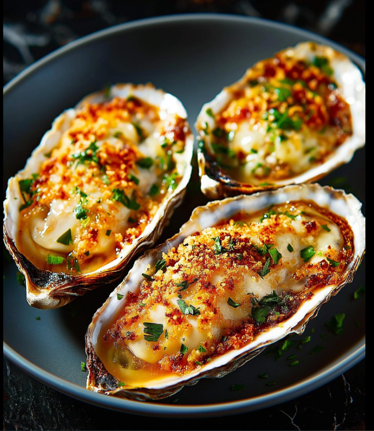 Baked Oysters with Garlic Herb Butter