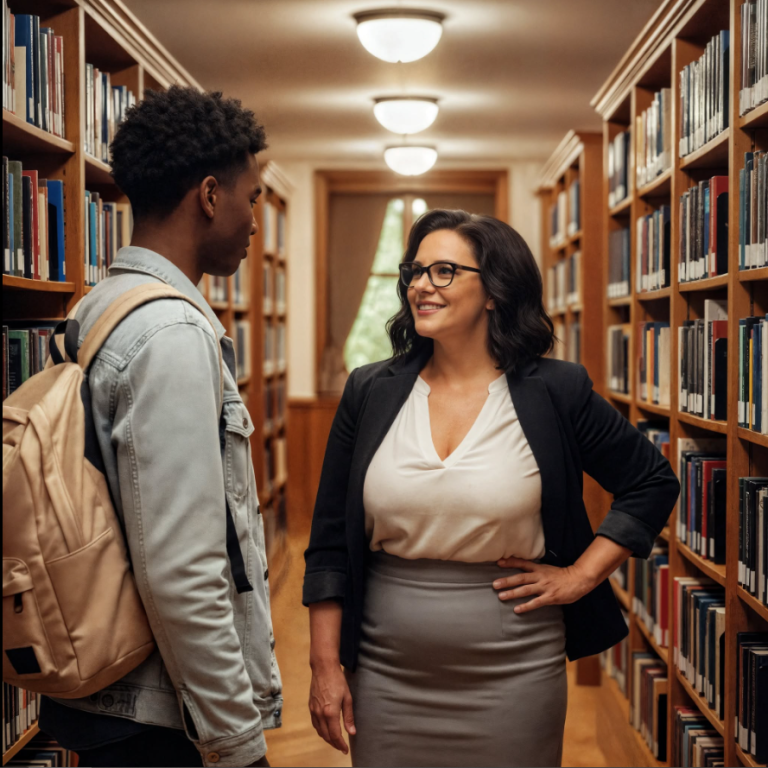 Elle était ma professeure, celle qui m’avait recalé… puis un jour, elle m’a appelé et a dit : « Viens dans mon bureau pour des points supplémentaires… »