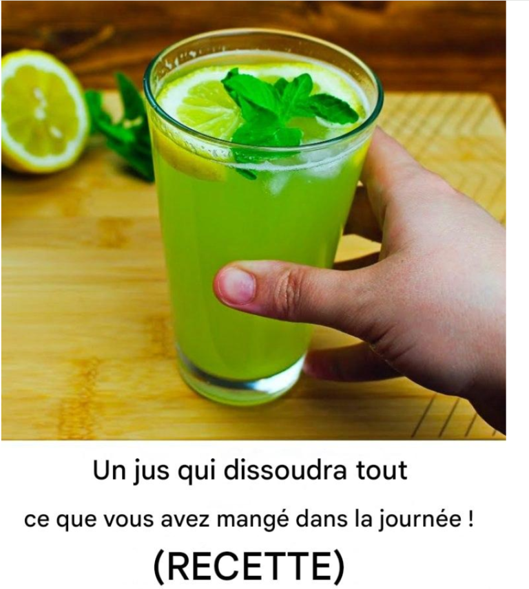 Un jus qui dissoudra tout ce que vous avez mangé dans la journée ! (RECETTE)