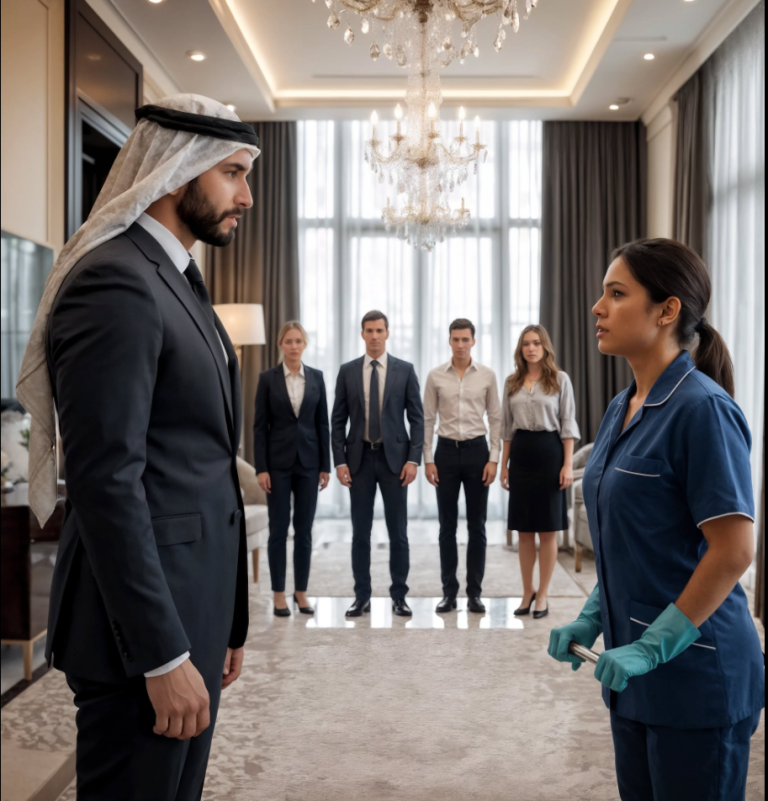 Un homme parla en arabe, et l’agent d’entretien répondit d’une manière qui laissa tout le monde sans voix.