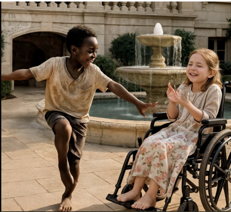 La fille d’un milliardaire est restée muette pendant des mois… jusqu’à ce qu’un garçon sans abri danse dans son jardin et change tout.