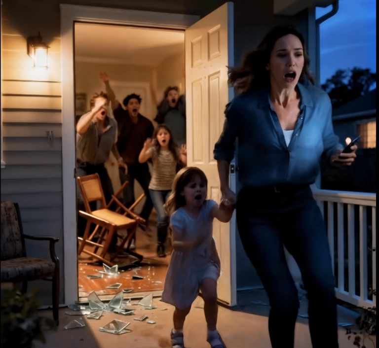 Mon mari m’a appelée à l’improviste. « Tu es où, là, tout de suite ? » « Je suis chez ma sœur », ai-je répondu, en tenant une assiette de gâteau. « On est tous là pour fêter l’anniversaire de ma nièce. » Ses mots suivants ont traversé le bruit autour de moi comme une lame. « Écoute-moi bien. Prends notre fille et pars — maintenant. » « Quoi ? Pourquoi ? » demandai-je, la poitrine soudain serrée. « Fais-le, ne pose pas de questions ! » Sa voix était sèche, tendue par quelque chose que je n’avais jamais entendu chez lui — une terreur pure. Mon cœur a fait un bond. Sans ajouter un mot, j’ai attrapé la main de ma fille et j’ai couru vers la porte. Ce qui s’est passé ensuite a fait hurler tout le monde.