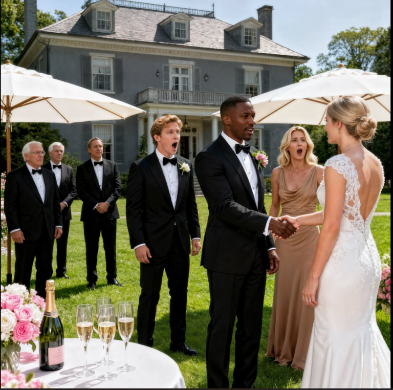 Tout le monde évitait l’homme noir au mariage — jusqu’à ce que la mariée prononce son nom, et tout a changé.