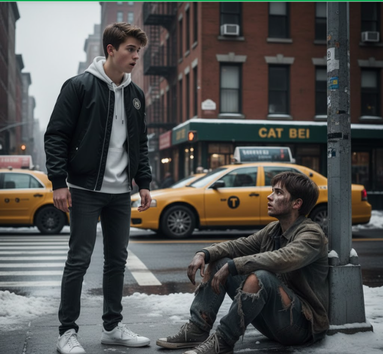 “Un adolescente rico se quedó helado en el momento en que vio a un chico sin hogar con un rostro idéntico al suyo — la idea de que pudiera tener un hermano jamás se le había pasado por la cabeza…”