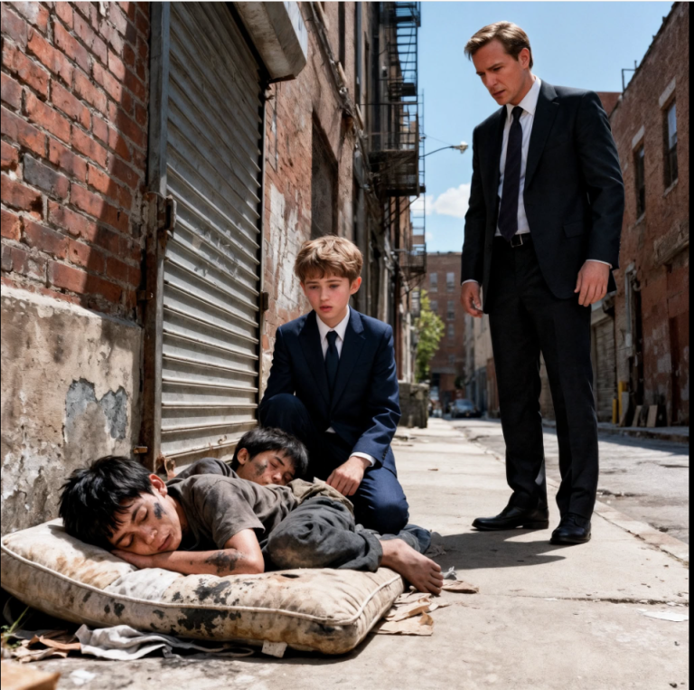 « Papa, ces enfants dans les poubelles me ressemblent ! » — Un garçon surprend un milliardaire…