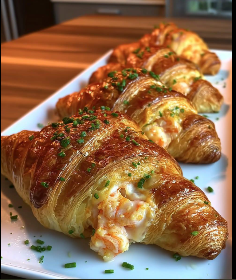 Buttery Shrimp-Stuffed Croissants