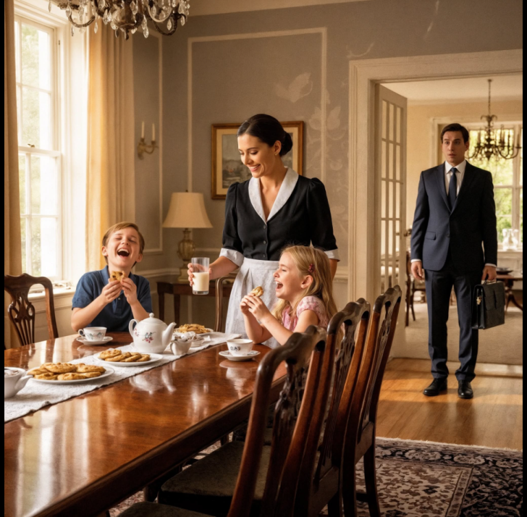 Un millionnaire est rentré plus tôt que prévu — ce qu’il a surpris son employée de maison en train de faire avec ses enfants l’a ému aux larmes – nyny