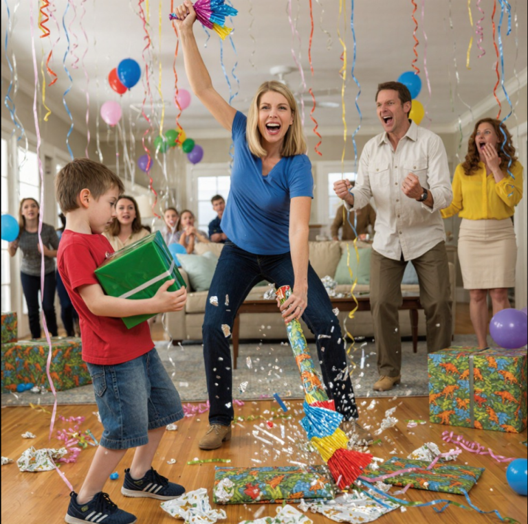 Ma sœur a cassé tous les cadeaux d'anniversaire de mon fils sous les rires de tous, puis mon père a enlevé son alliance et a prononcé quatre mots qui ont changé notre famille à jamais.