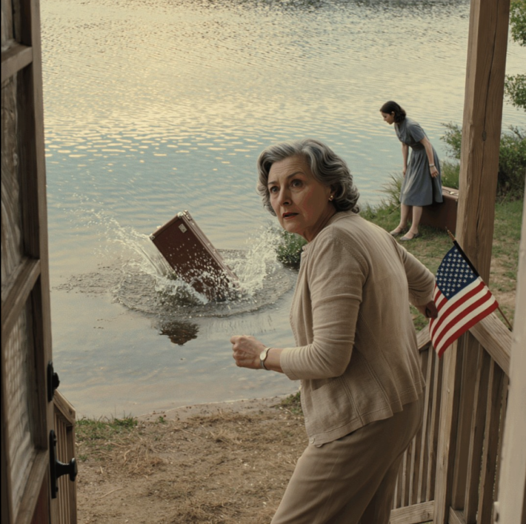 J’ai vu ma belle-fille jeter une valise dans le lac et partir en voiture — mais quand j’ai entendu un faible gémissement à l’intérieur, j’ai couru, je l’ai sortie, je l’ai ouverte et je me suis figée.