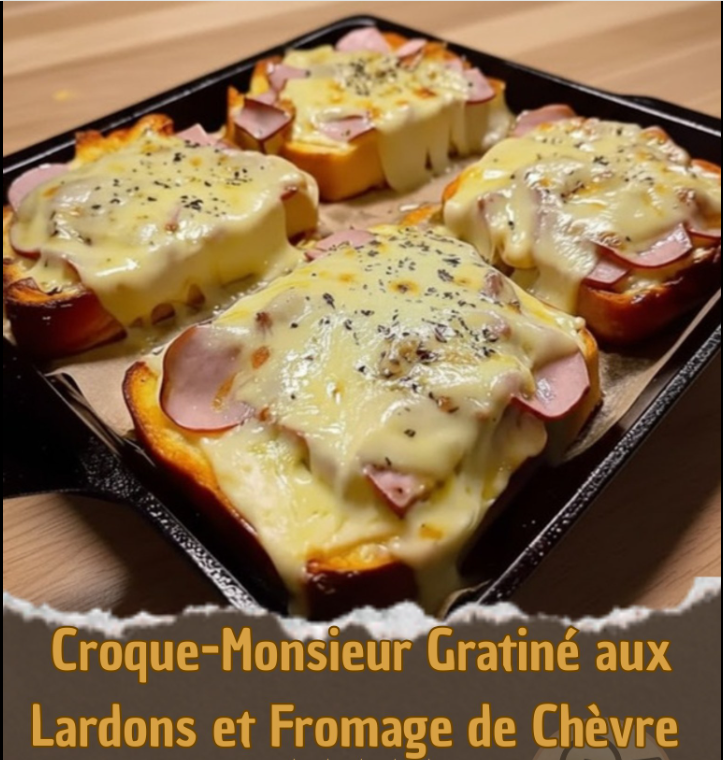 : Goat Cheese & Bacon Croque-Monsieur Bake