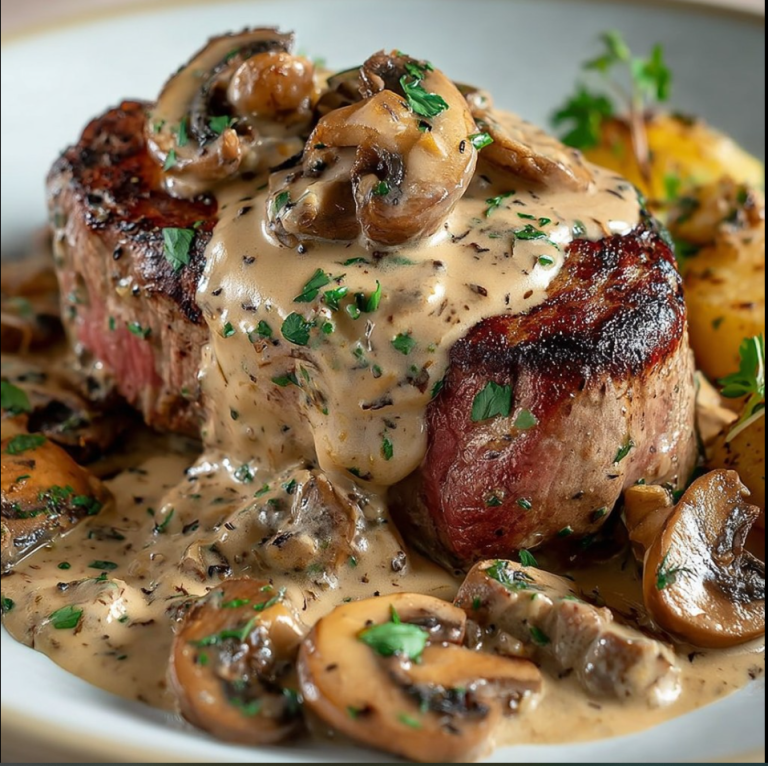 Creamy Pork Medallions with Mushrooms