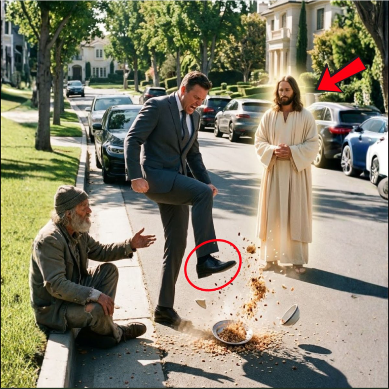 Millonario DESTRUYE comida de anciano hambriento – Jesús le da TREMENDA lección