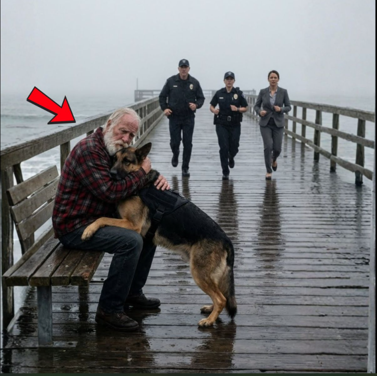La policía ordenó a un perro policía que atacara a un veterano anciano, ¡pero la reacción del perro lo cambió todo!