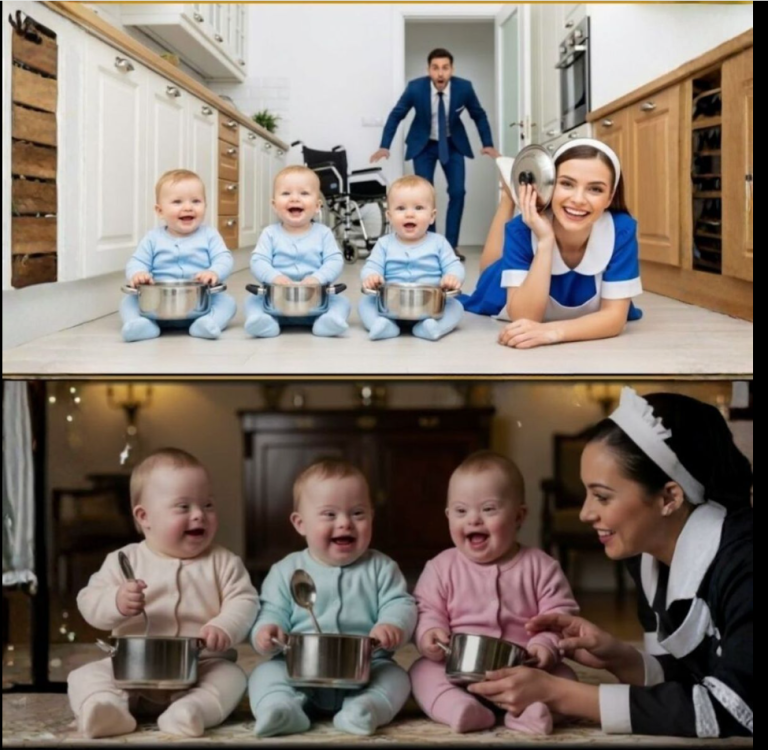 El millonario escondió cámaras para proteger a sus trillizos discapacitados… hasta que vio lo que hizo la empleada doméstica.