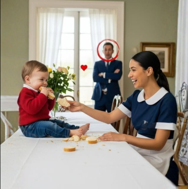 El bebé del millonario no quería comer… hasta que una criada rompió una regla.